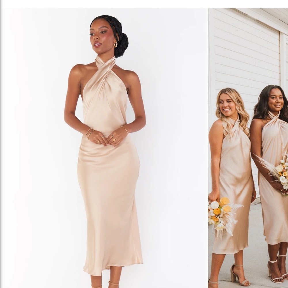 Show Me Your Mumu Jasmine Halter Midi Dress